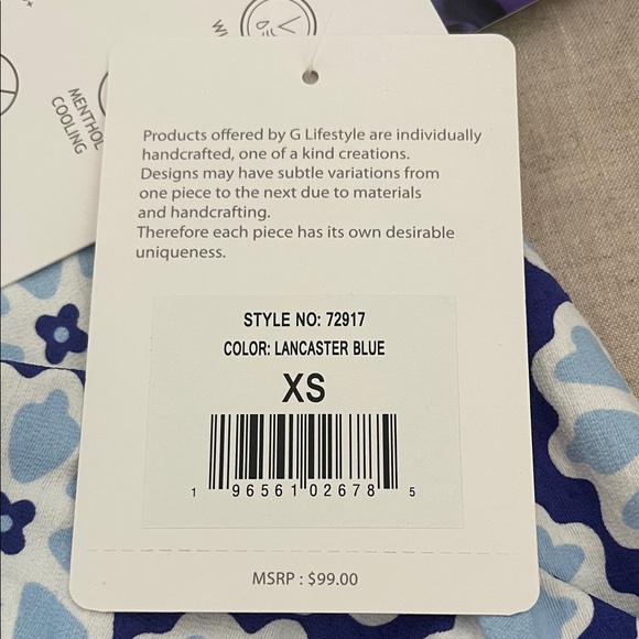 BNWT G Lifestyle Blue and White Floral Skater Golf/Tennis/Pickleball Skirt! - Picture 3 of 8